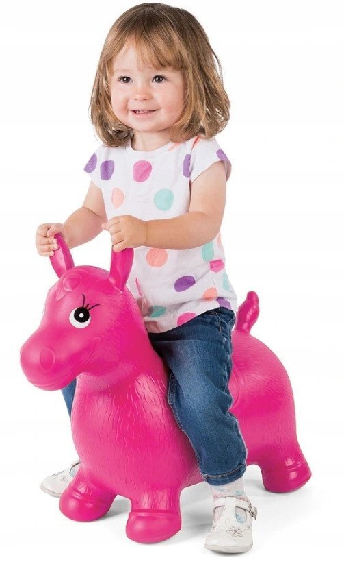 MalPlay Saritor gonflabil Ponei Pink cu pompa inclusa cauciuc durabil greutate admisa 40 kg