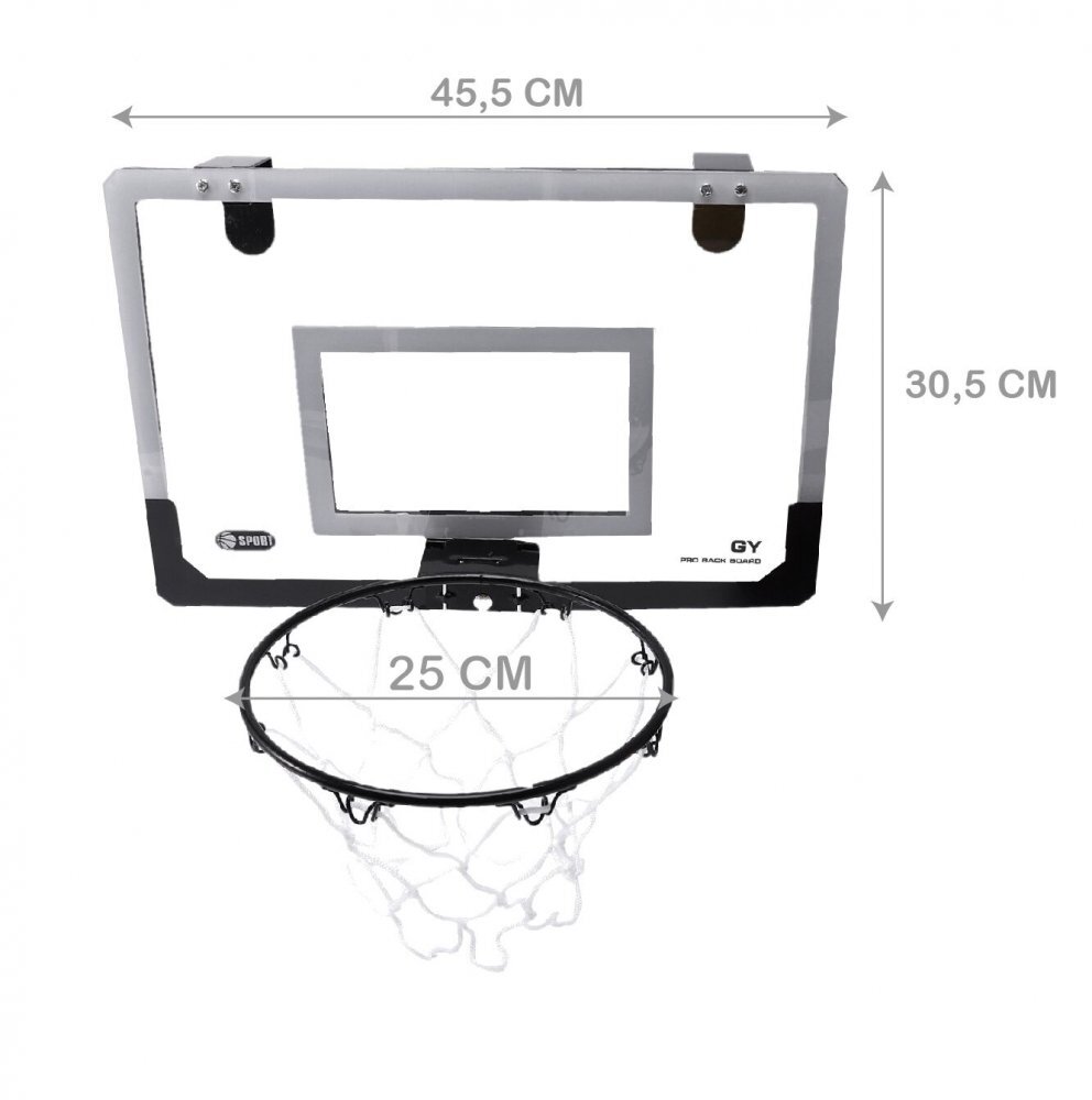 MalPlay Set cos de baschet cu minge si pompa inclusa pentru copii Sport