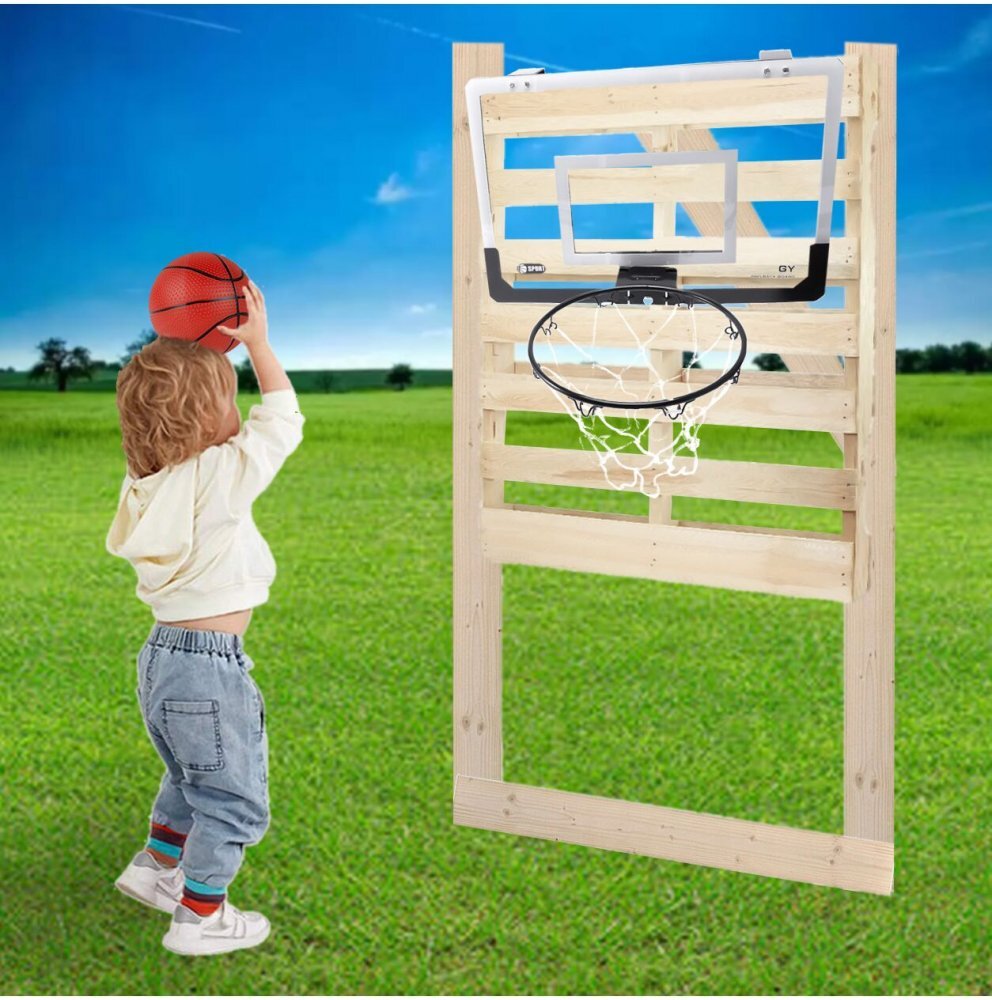 MalPlay Set cos de baschet cu minge si pompa inclusa pentru copii Sport