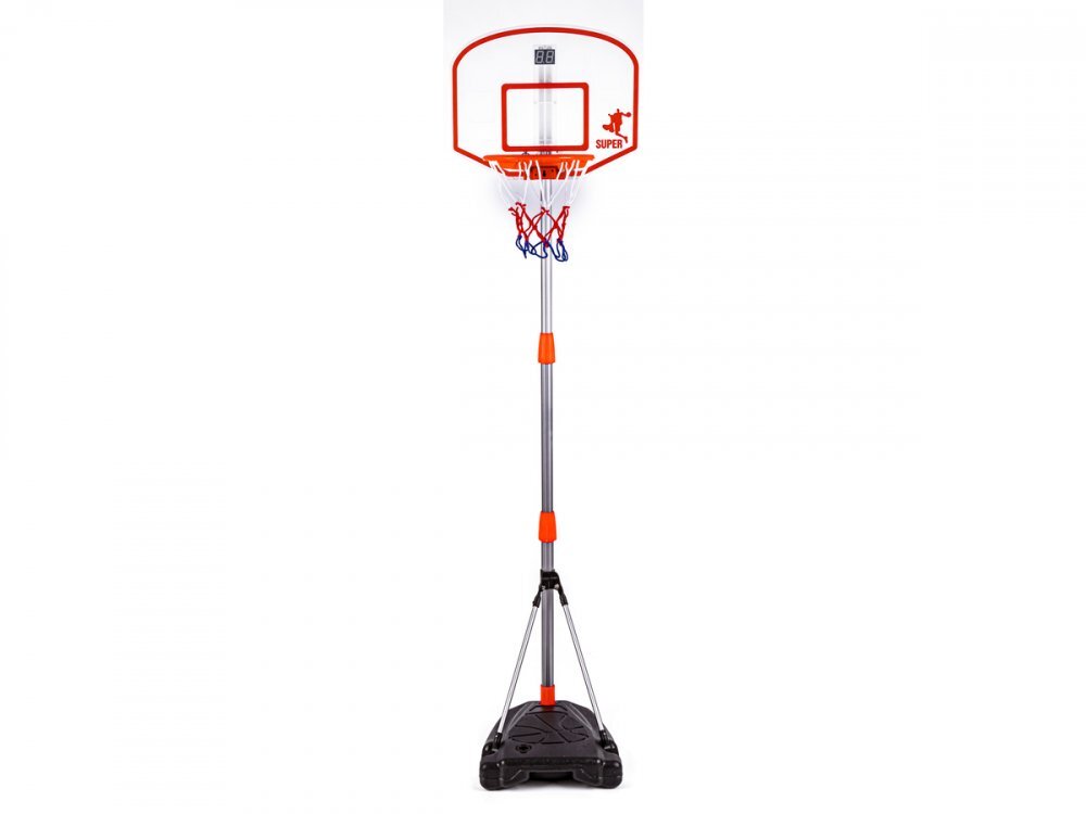MalPlay Set de baschet cu minge pompa Contor electronic de puncte si Inaltime reglabila 97-170 cm