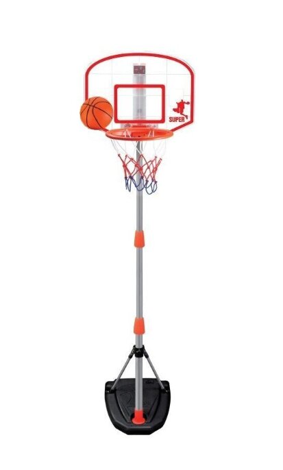 MalPlay Set de baschet cu minge pompa Contor electronic de puncte si Inaltime reglabila 97-170 cm
