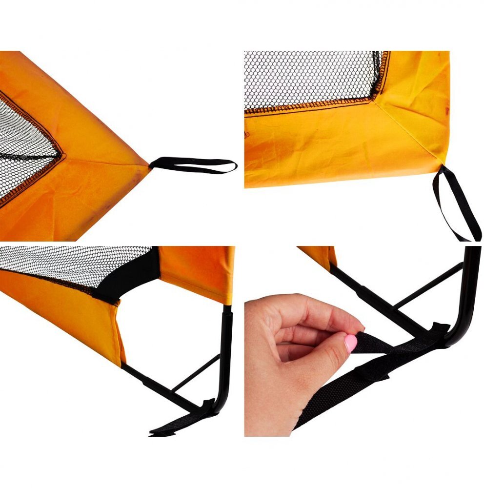 MalPlay Set de fotbal cu Poarta XL pliabila minge si pompa inclusa 120 x 90 cm Orange