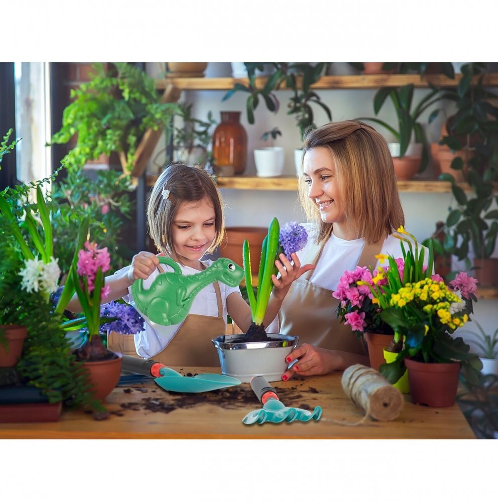 MalPlay Set de gradinarit pentru copii cu manusi stropitoare si unelte specifice incluse