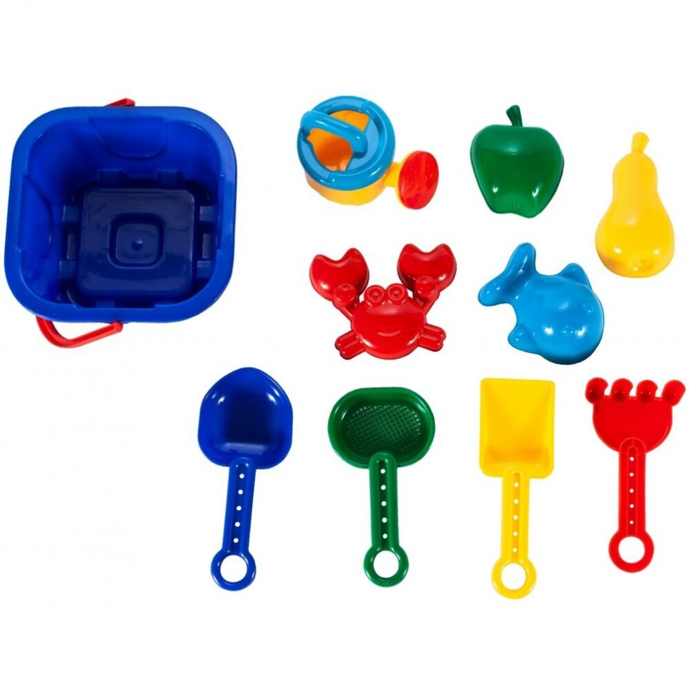 MalPlay Set pentru nisip cu 10 accesorii Galben