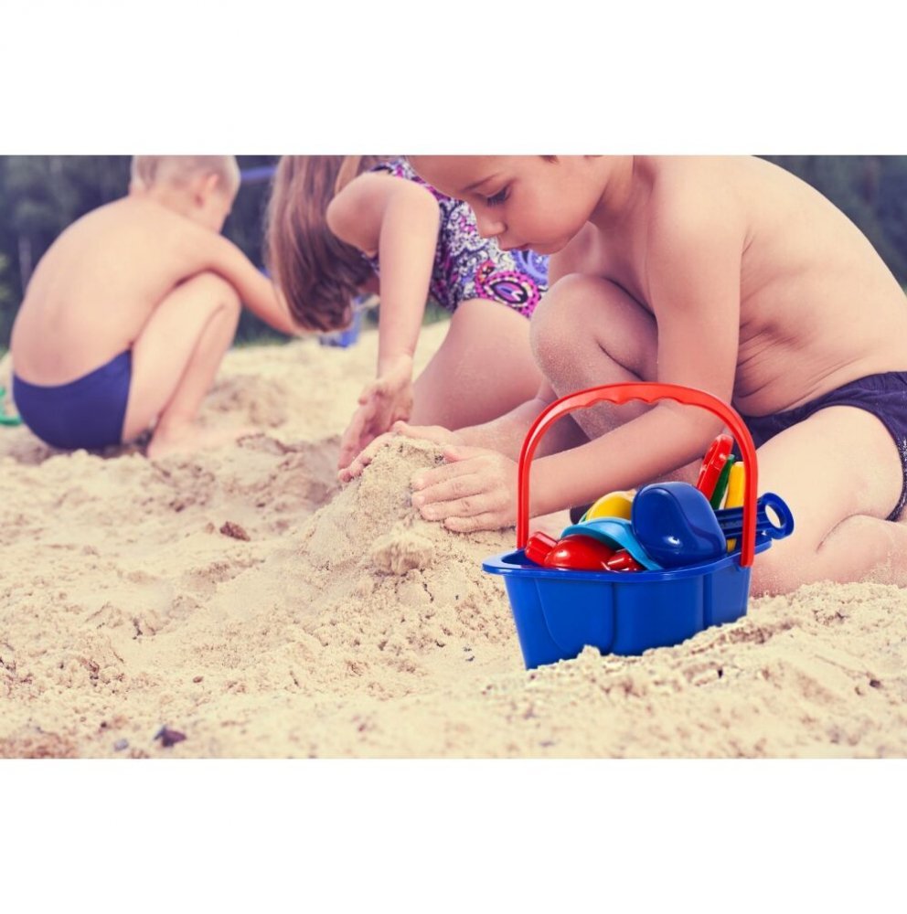 MalPlay Set pentru nisip cu 10 accesorii Galben
