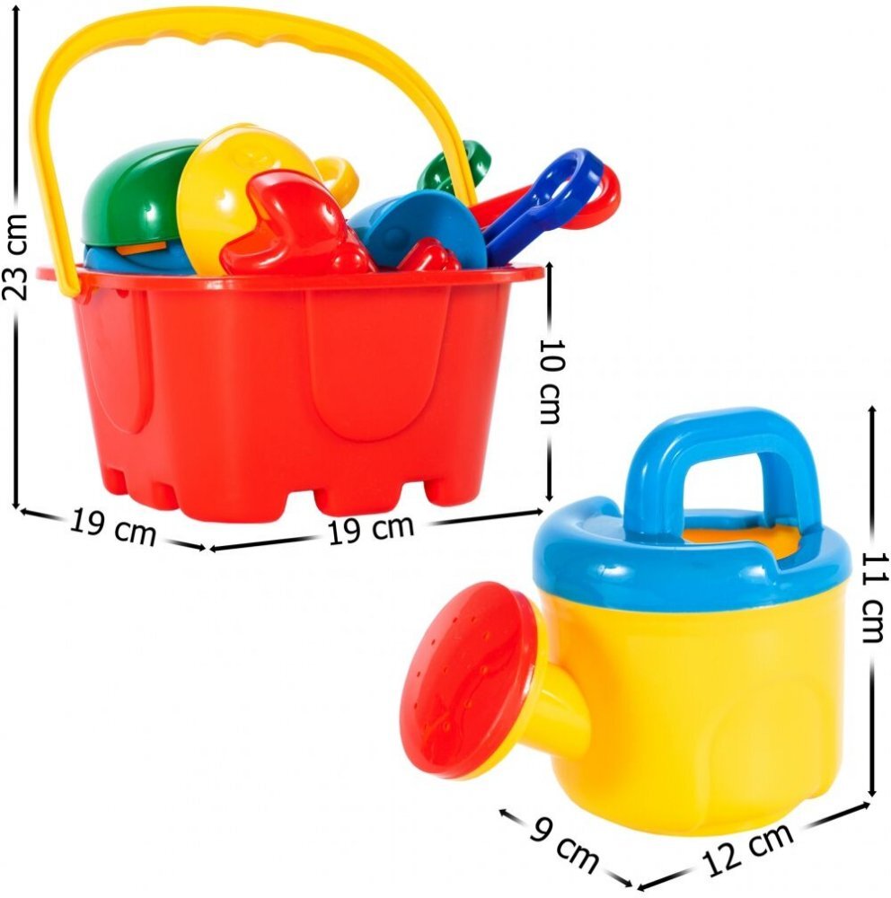 MalPlay Set pentru nisip cu 10 accesorii Galben