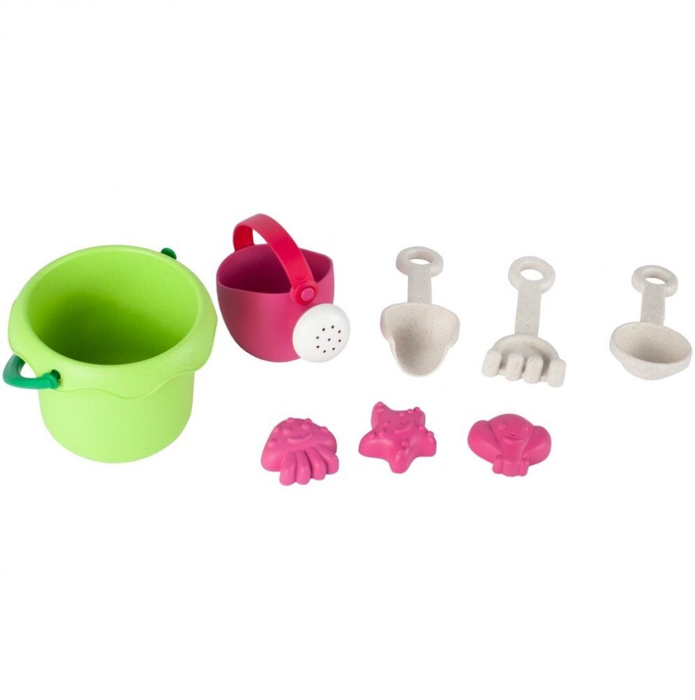 MalPlay Set pentru nisip galetusa cu stropitoare si 5 accesorii Verde