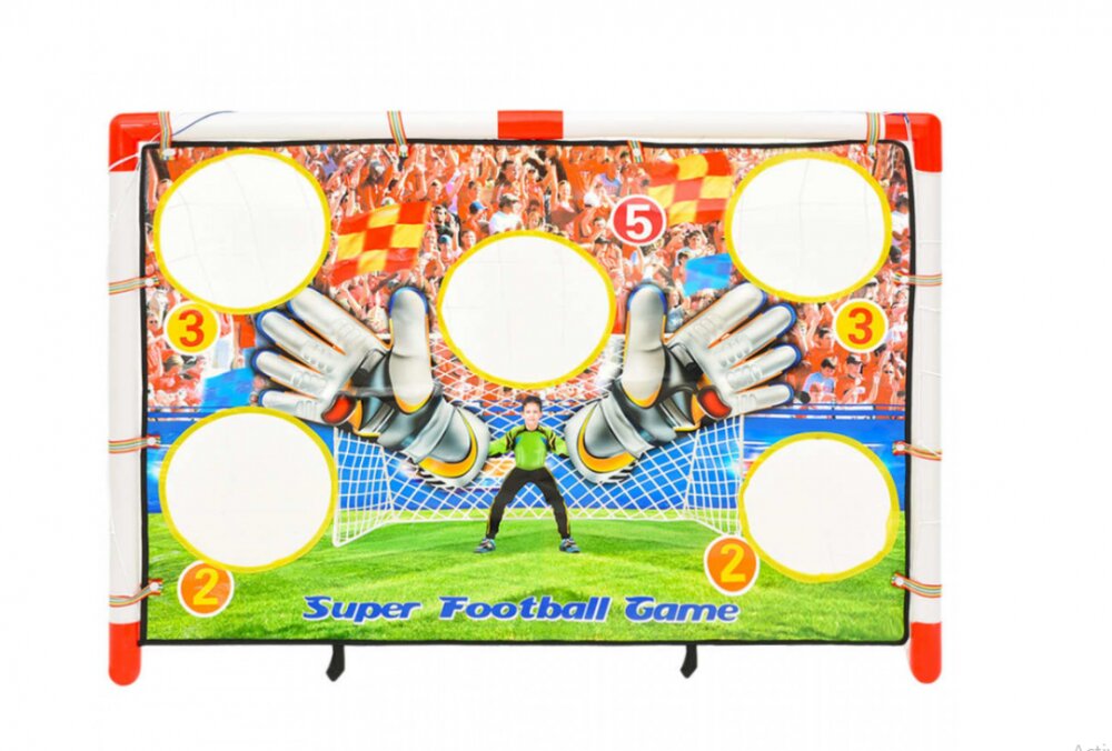 MalPlay Set poarta de fotbal cu perete pentru copii 120 x 51 x 77 cm