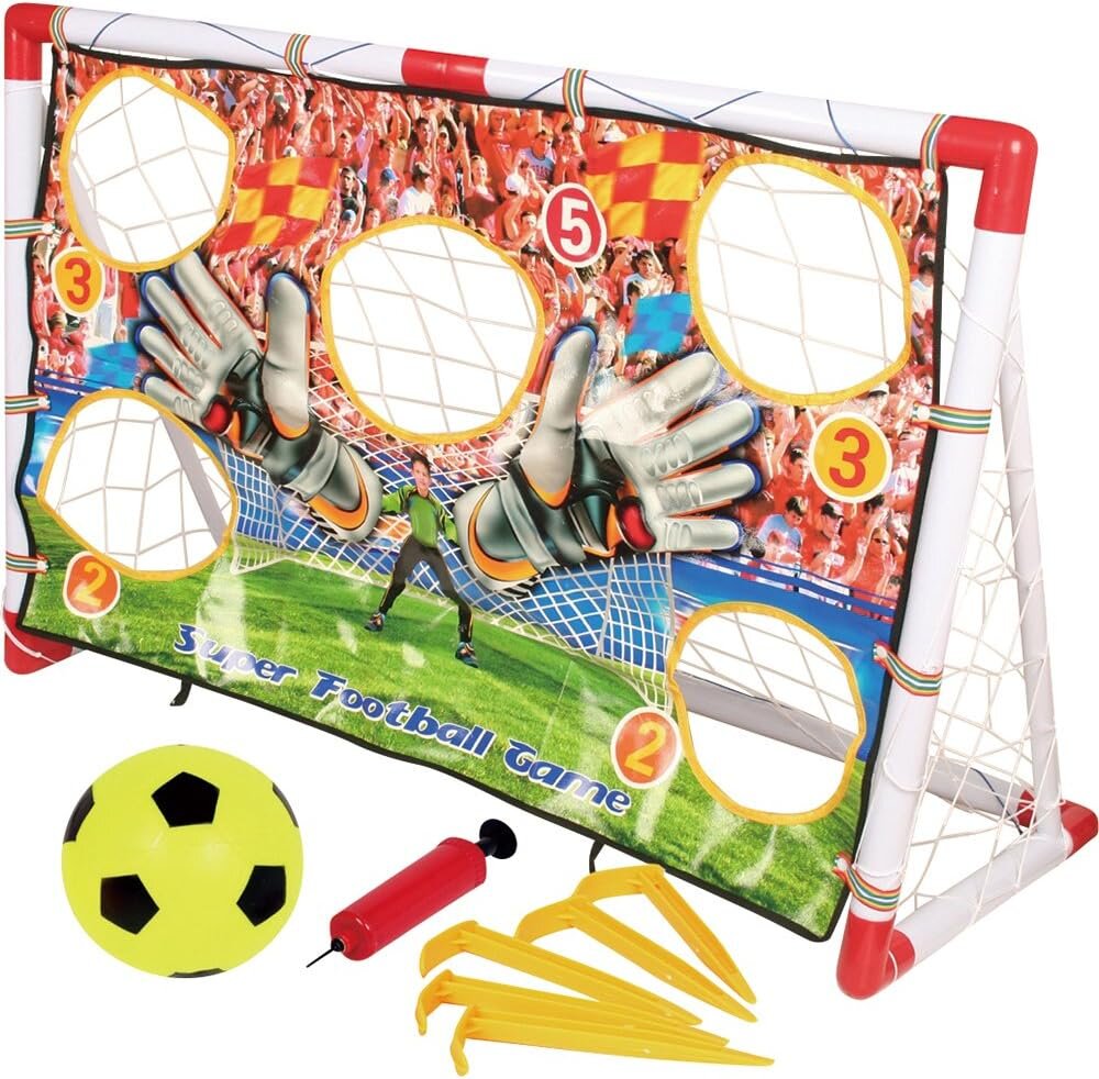 MalPlay Set poarta de fotbal cu perete pentru copii 120 x 51 x 77 cm