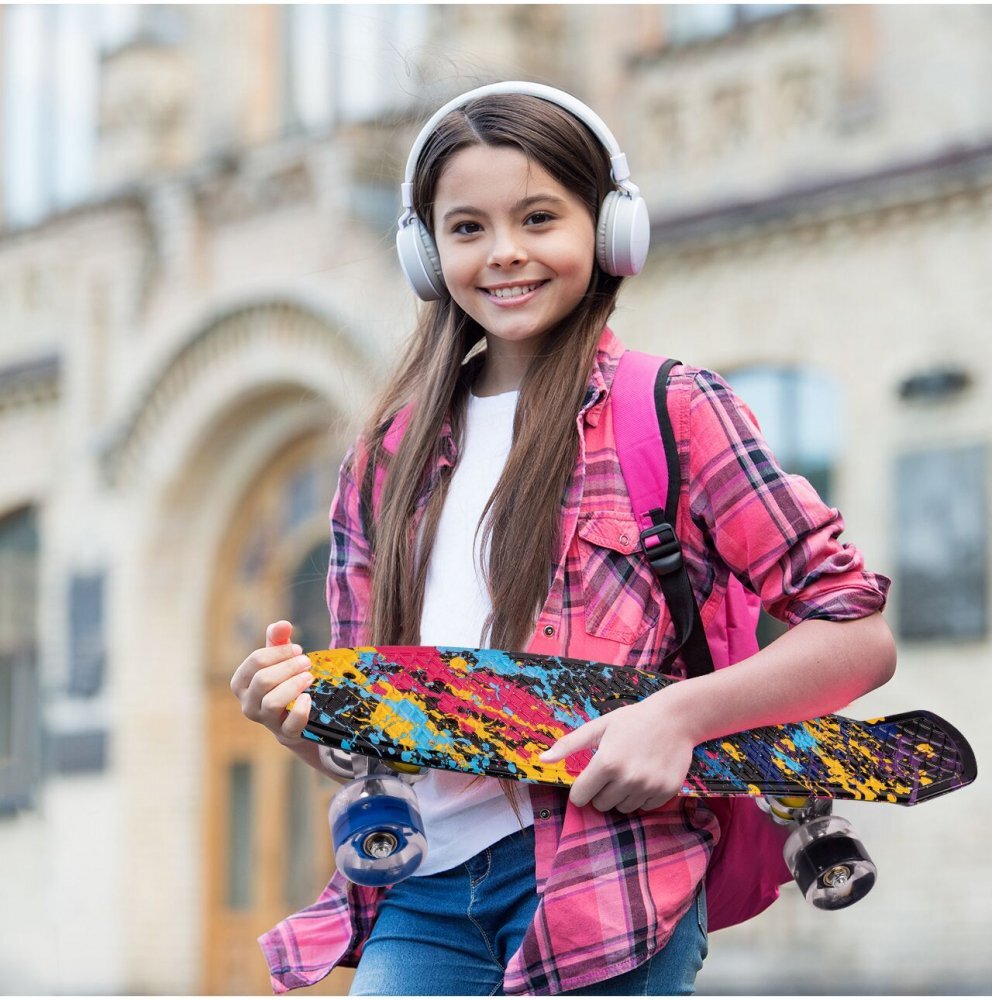 MalPlay Skateboard cu led-uri pentru copii 56x15cm Paint