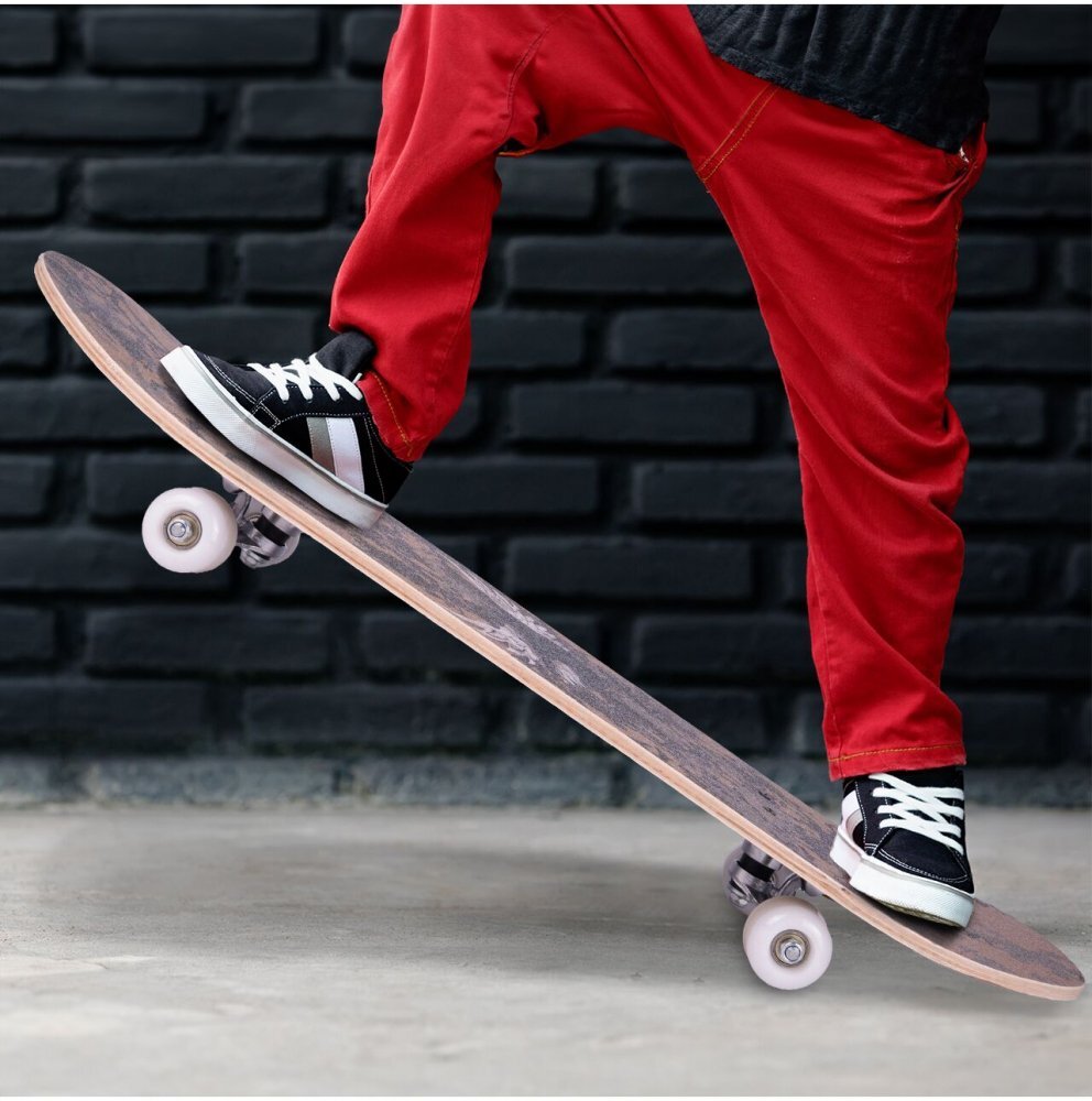 MalPlay Skateboard cu platforma antiderapanta 77cm Brown camouflage
