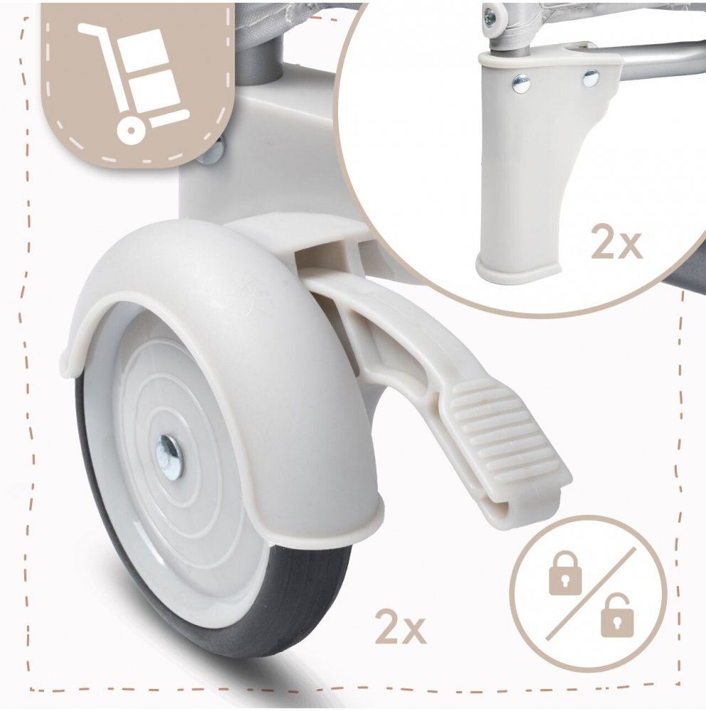 MalPlay Tarc de calatorie pentru copii 2 in 1 intrare cu fermoar roti cu frana cu 3 pereti din plasa pliabil cu saltea si geanta de transport incluse dimensiune 100 x 100 cm grey