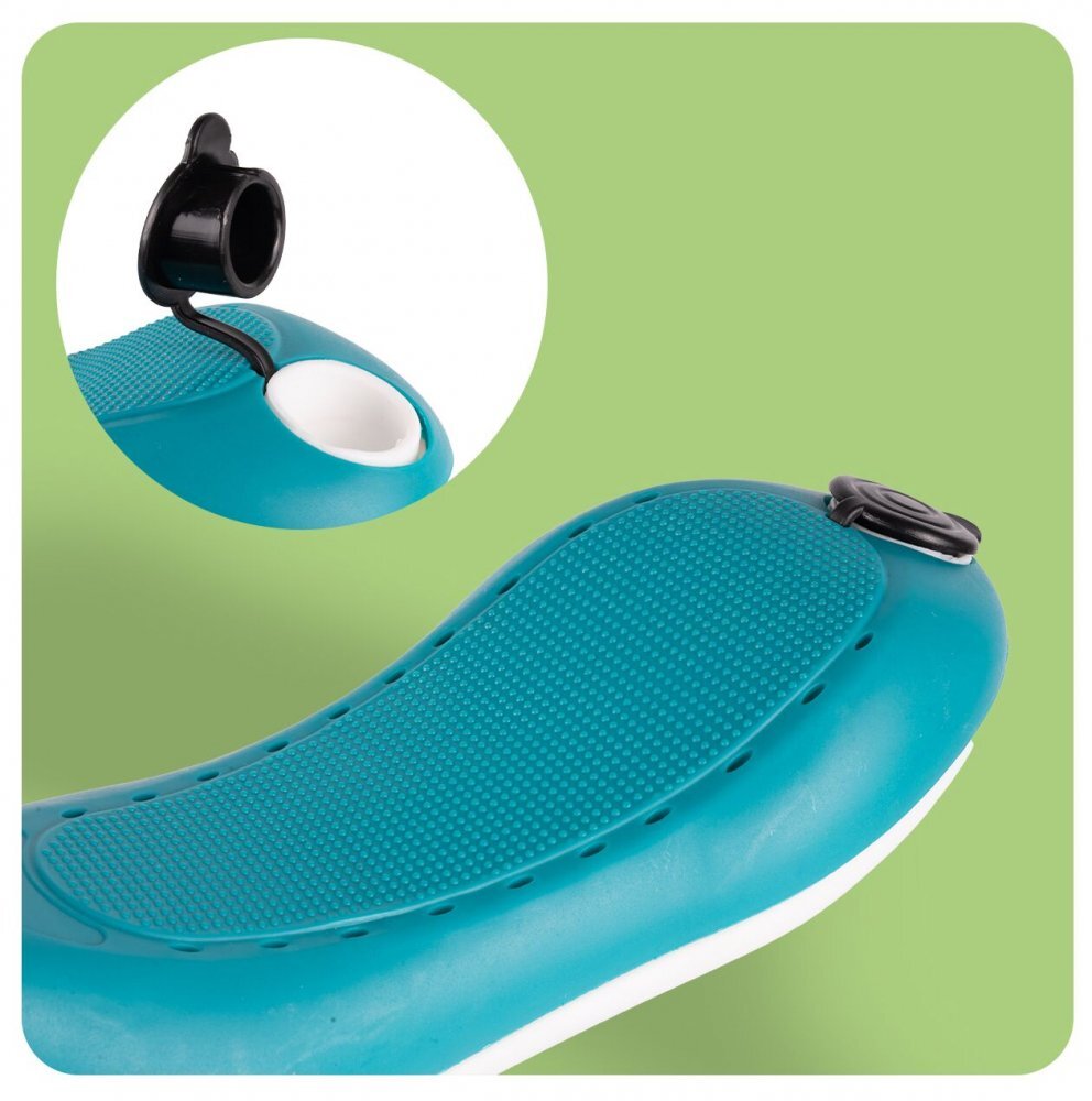 MalPlay Trotineta pentru copii pliabila 2 in 1 scaunel detasabil roti din PU cu lumini Led punte antiderapanta si frana de picior ghidon reglabil pe inaltime manere ergonomice 56 x 28 x 66 cm Blue Yellow