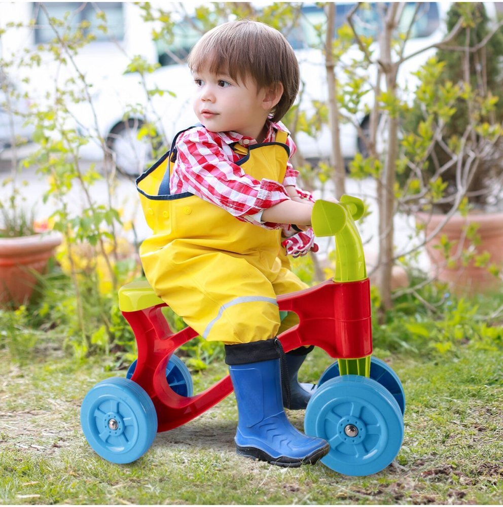 MalPlay Vehicul de echilibru fara pedale cu 4 roti multicolor de la 18 luni