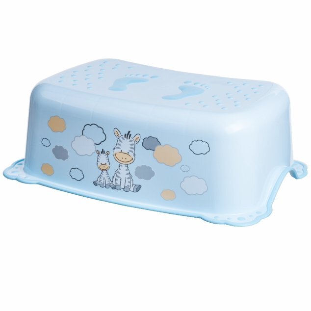 Maltex Baby Inaltator baie antiderapant Zebra Light Blue