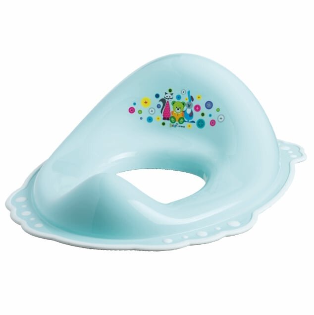 Maltex Baby Set reductor toaleta si inaltator baie antiderapant Bear and Friends Mint