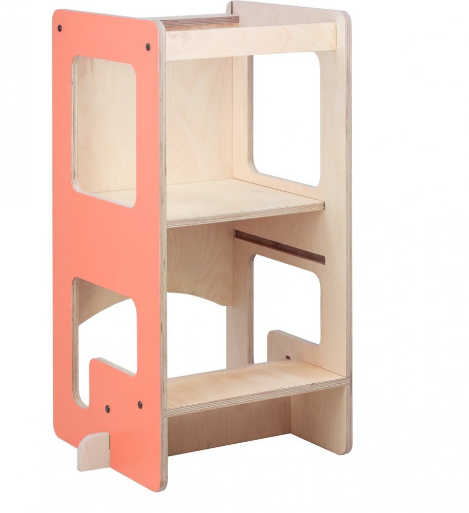 MamaToyz Turn de invatare multifunctional Kule Flip Roz utilizabila ca masa sau platforma de joaca
