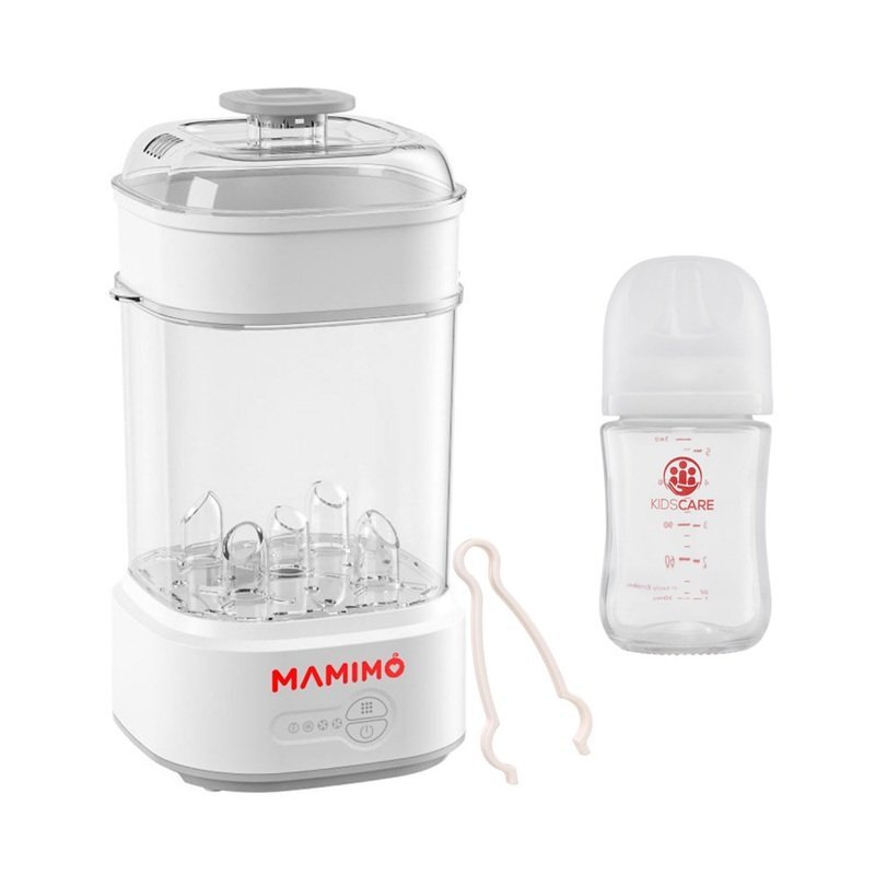 Mamimo Sterilizator electric cu aburi si functie uscare BSD2005 5 biberoane sterilizare rapida biberon sticla cadou