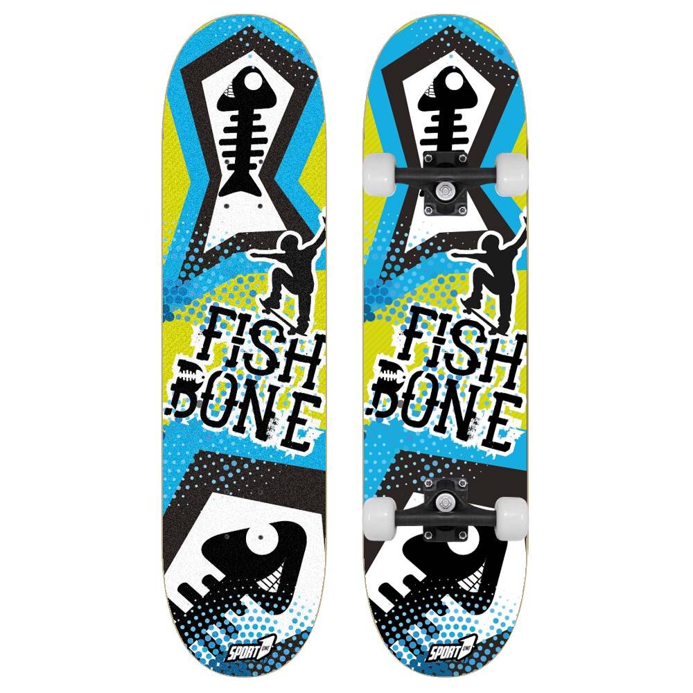 Mandelli Skateboard Double ABEC1 80 cm Fish Bone