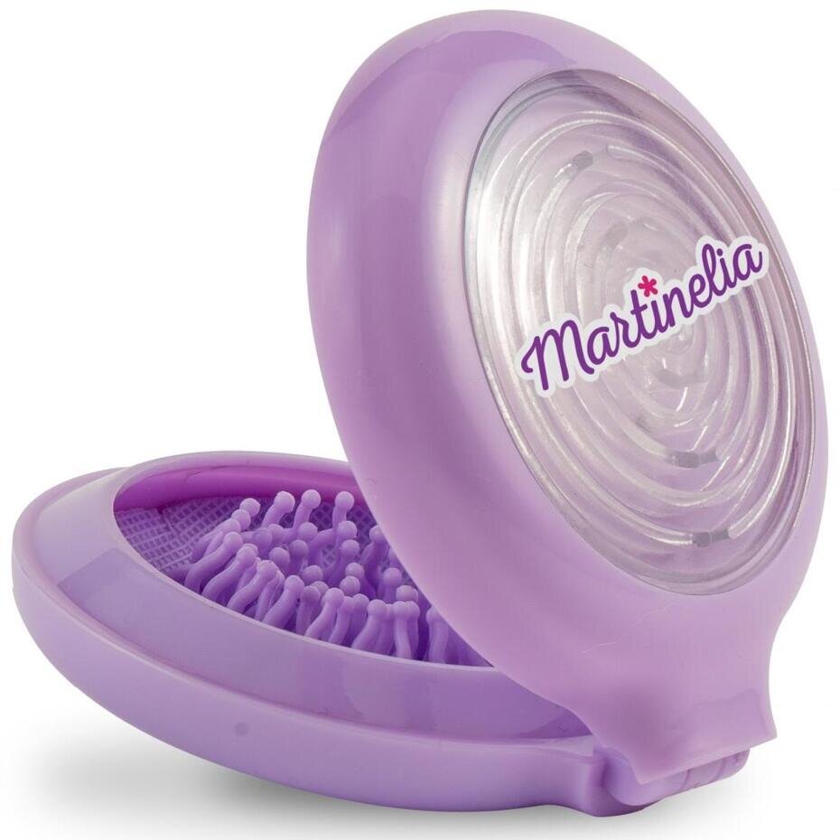 Martinelia Set 12 perii de par pentru copii pliabile cu oglinda si joc labirint