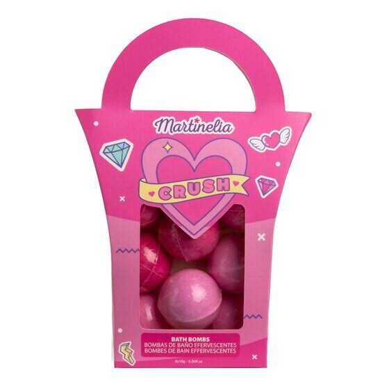 Martinelia Set 8 bile efervescente de baie roz Crush