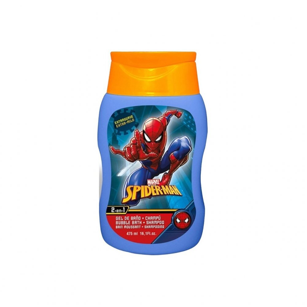 Marvel (Spiderman) Set cadou Spiderman cu Spumant de baie si Sampon 475ml si balsam de buze in borseta cool Baieti