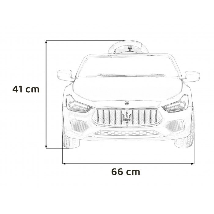Maserati Masinuta electrica pentru copii Ghibli negru 60W cu telecomanda pornire lenta lumini suspensii panou audio scaun piele si roti din spuma Eva