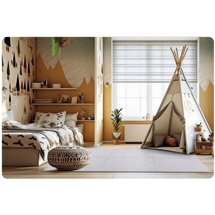 Massido Salteluta de joaca multifunctionala tip puzzle 180 x 120 cm 650100 Gri