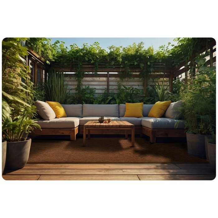 Massido Salteluta de joaca multifunctionala tip puzzle 180 x 120 cm 650102 Maro