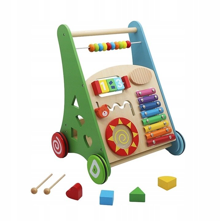 Matadi Antepremergator cu activitati educative din lemn Multicolor