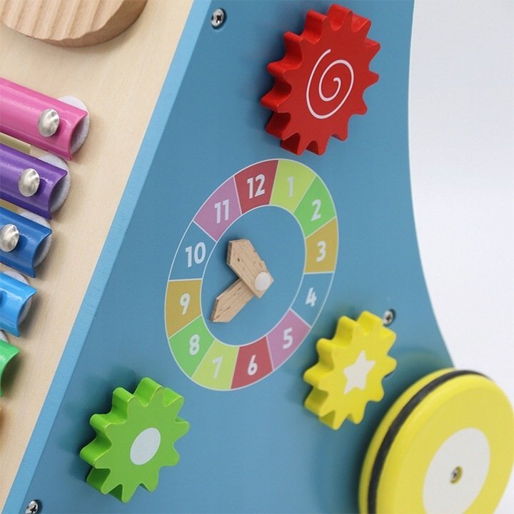 Matadi Antepremergator cu activitati educative din lemn Multicolor