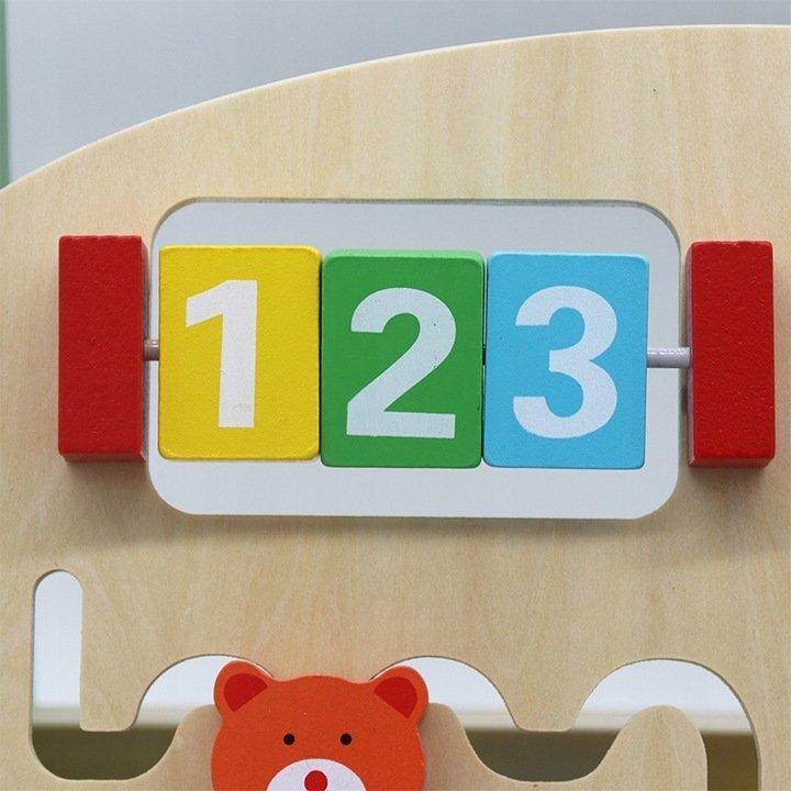 Matadi Antepremergator cu activitati educative din lemn Multicolor