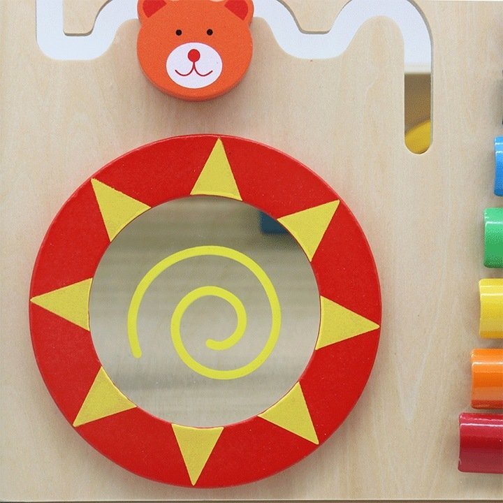 Matadi Antepremergator cu activitati educative din lemn Multicolor
