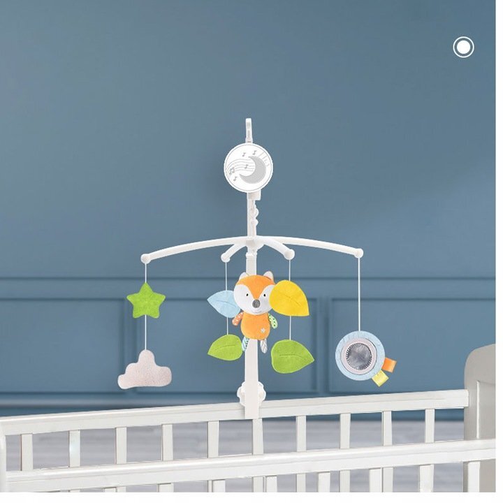 Matadi Carusel muzical mobil pentru patut din lemn Cute Fox
