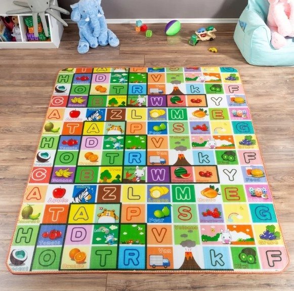 Matadi Covor din spuma pliabil cu doua fete 200x180 cm Farm Animals