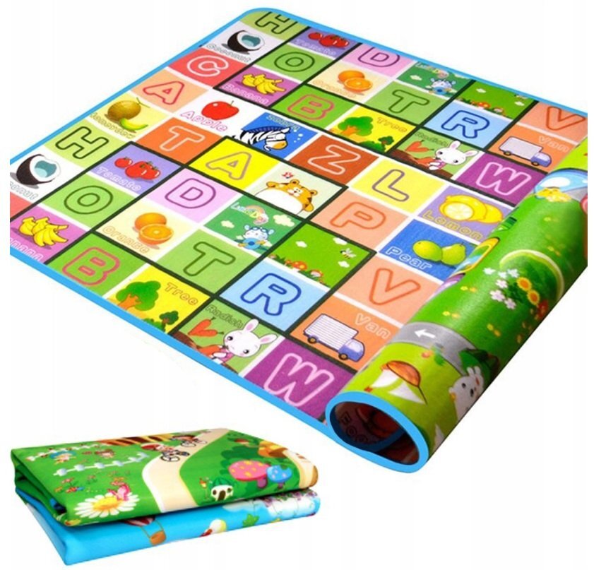 Matadi Covor din spuma pliabil cu doua fete 200x180 cm Farm Animals