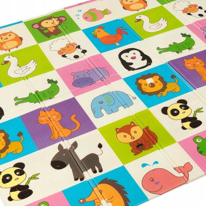 Matadi Covoras educational din spuma XPE cu doua fete 180x200 cm Animals Road