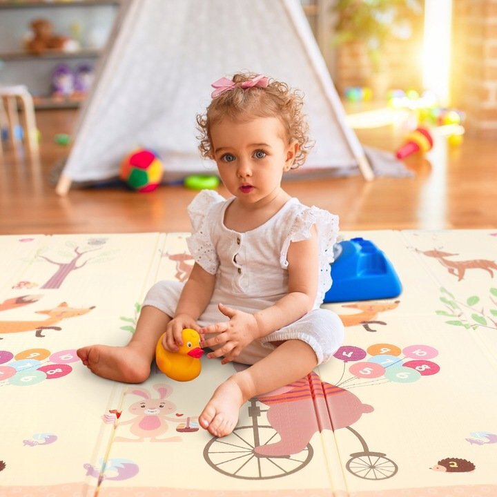 Matadi Covoras educational din spuma XPE cu doua fete 180x200 cm Road Teddy