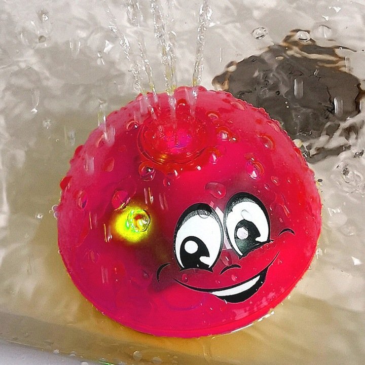 Matadi Jucarie de baie Fantana arteziana cu luminite 10 cm Pink