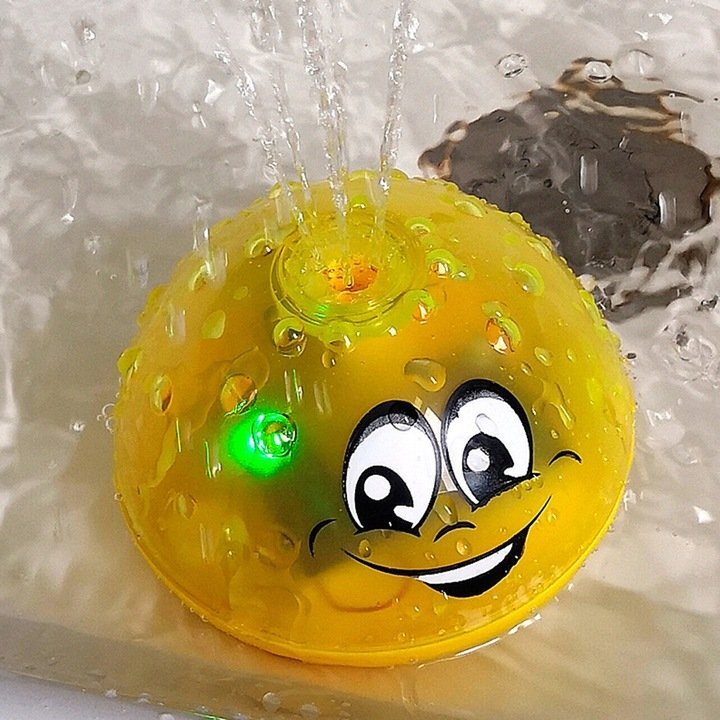 Matadi Jucarie de baie Fantana arteziana cu luminite 10 cm Yellow