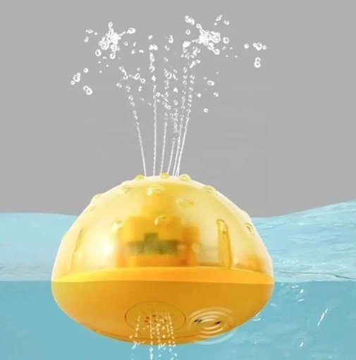 Matadi Jucarie de baie Fantana arteziana cu luminite 10 cm Yellow