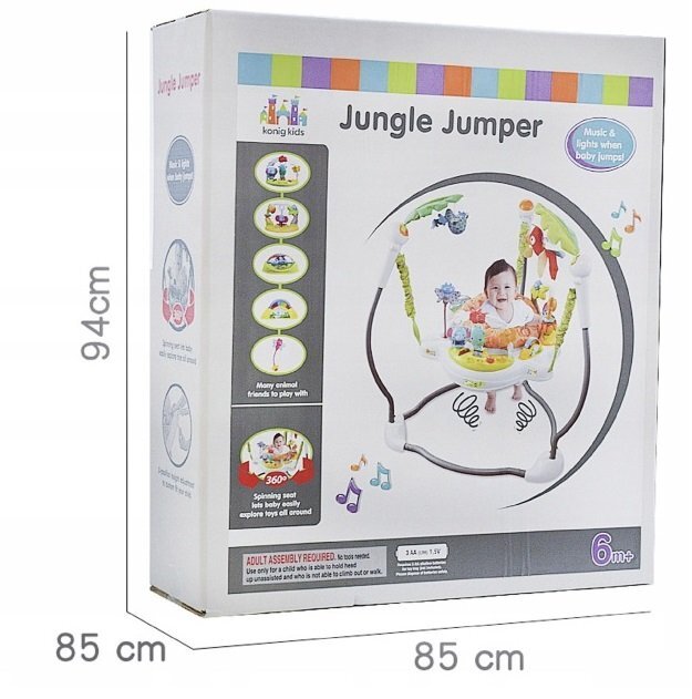 Matadi Jumper interactiv 3in1 pentru copii Forest cu lumini si efecte sonore masuta educationala inaltime reglabila sezut ergonomic