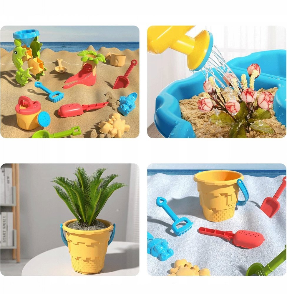 Matadi Masuta de activitati 2in1 pentru apa si nisip cu scaunel Aquamori de apajucarii pentru nisip incluse