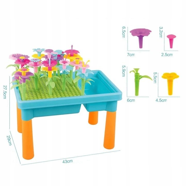 Matadi Masuta de creatie cu activitati 2-in-1 Creative Gardenutilizare versatilaaccesorii constructie incluse
