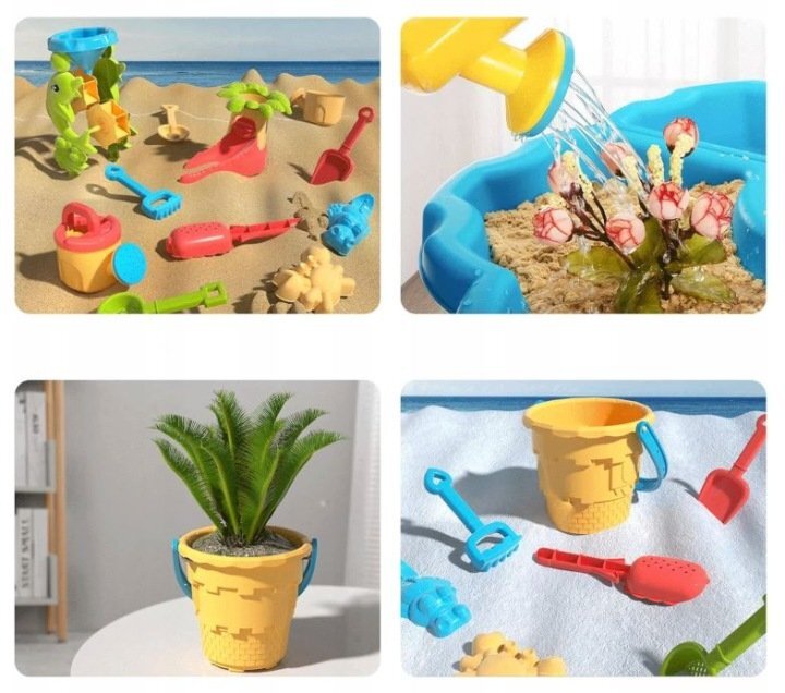 Matadi Masuta de joaca 2in1 pentru apa si nisip cu 4 cuvescaunel si cupa excavatormoara de apajucarii inclusedimensiune 58x58x60 cm