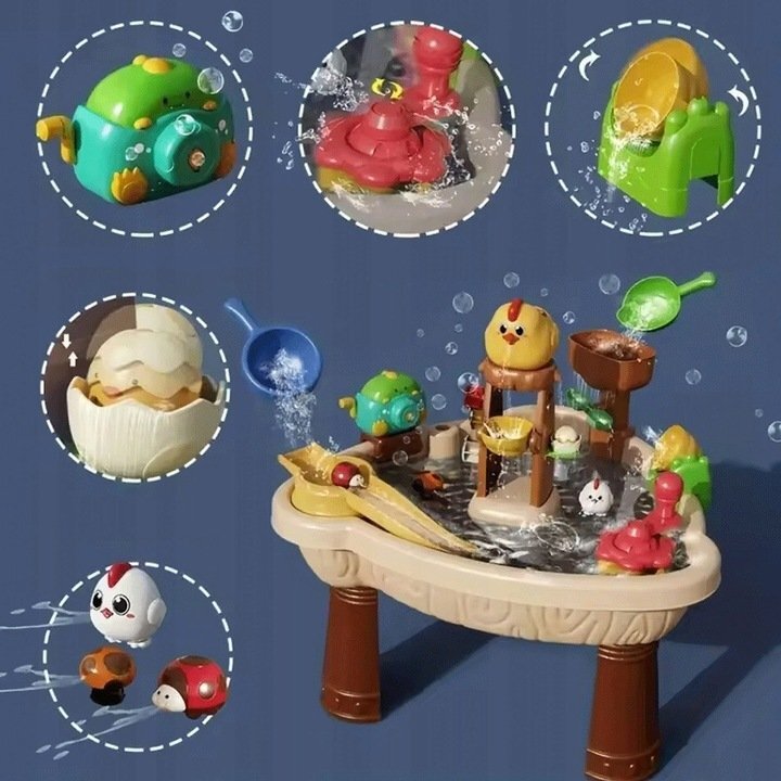 Matadi Masuta de joaca cu apa si nisip 2in1 baloane de sapun Summer Watter Bubble