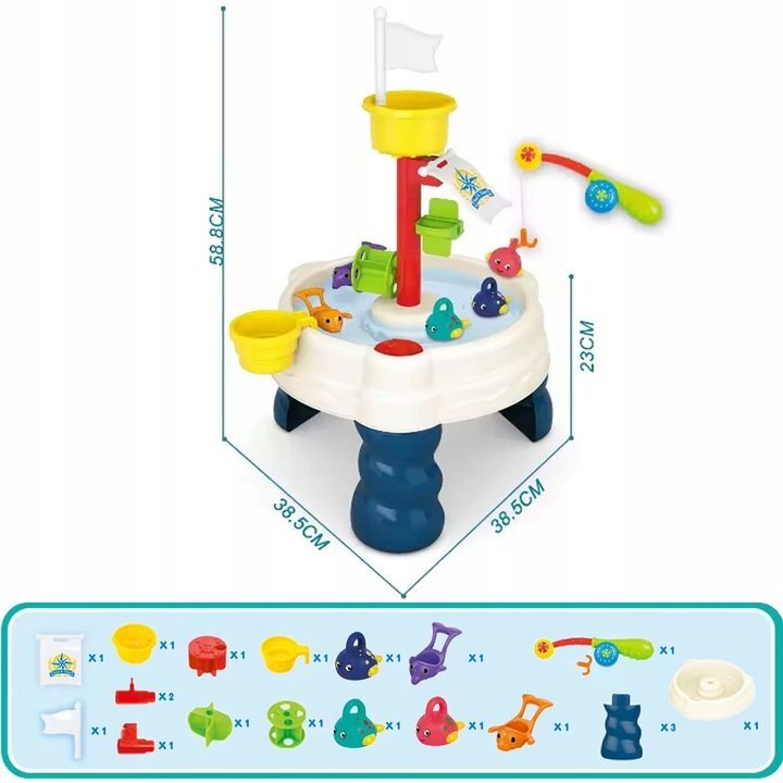Matadi Masuta de pescuit interactiva cu apa si nisip Fishing Table