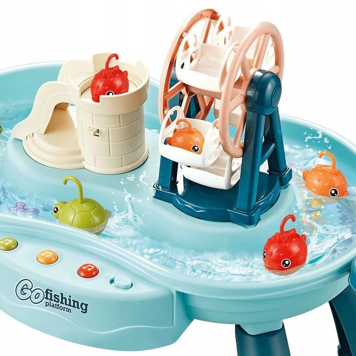 Matadi Masuta interactiva de pescuit cu muzica si moara de apa Go Fishing Bue
