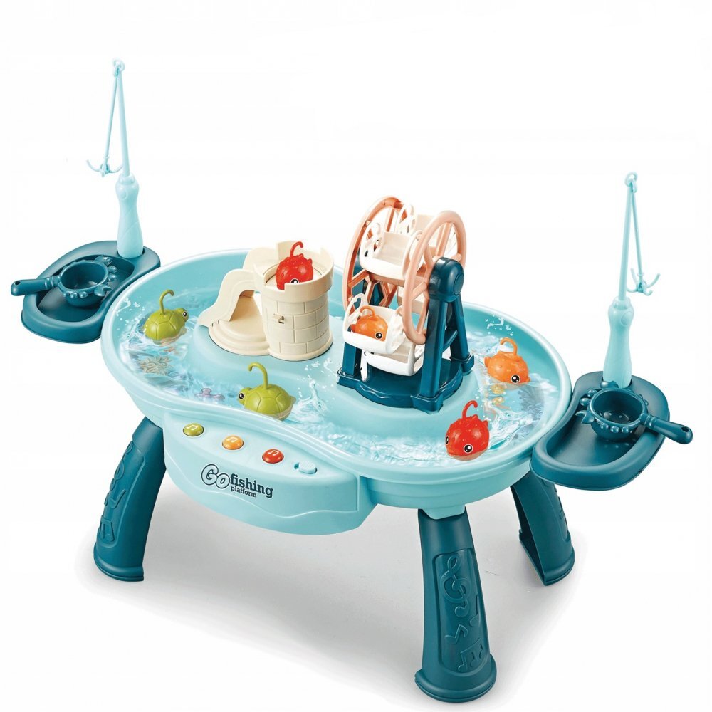 Matadi Masuta interactiva de pescuit cu muzica si moara de apa Go Fishing Bue