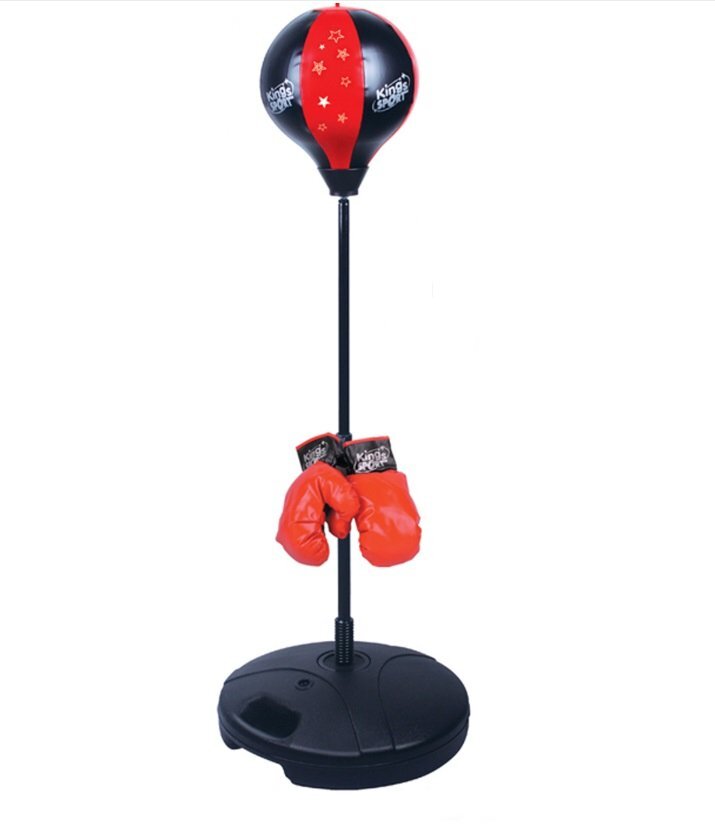 Matadi Set de box pentru copii cu stand reglabil si manusi